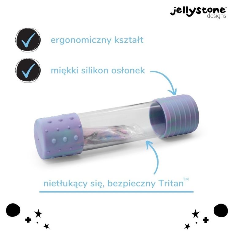 Jellystone Designs, butelka sensoryczna DIY, jednorożec