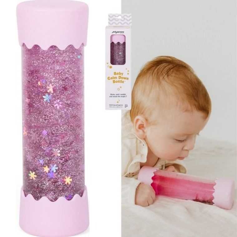 Jellystone Designs, butelka sensoryczna, soft pink