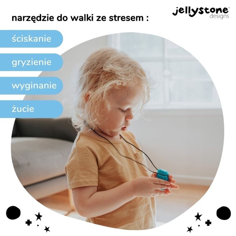 Jellystone Designs, Robot, wisiorek antystresowy, niebieski