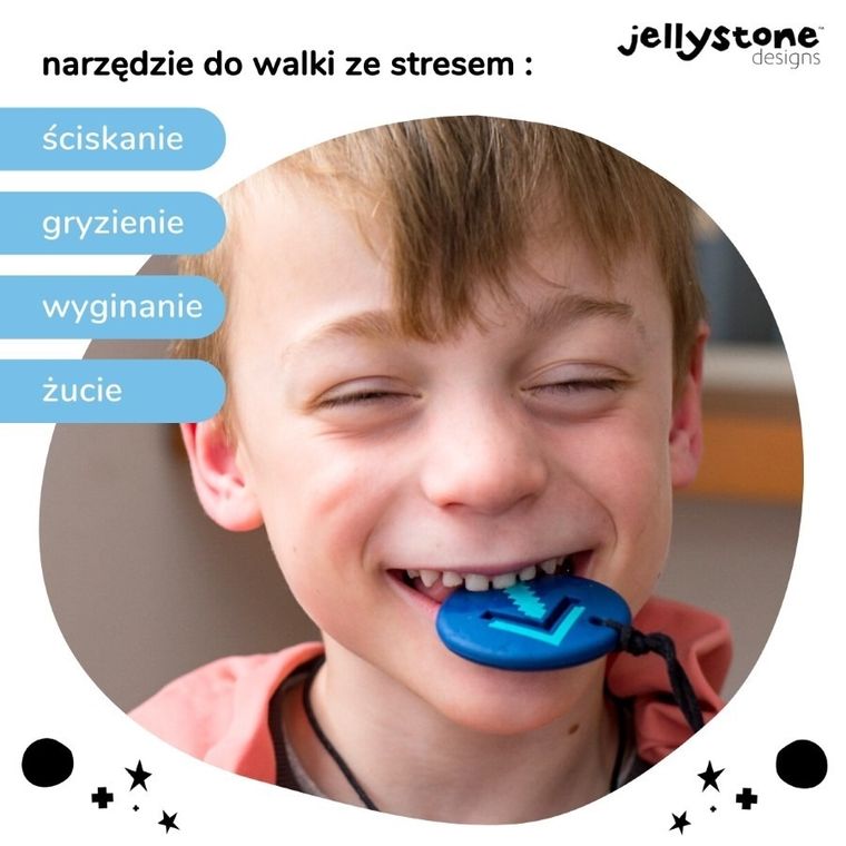 Jellystone Designs, Strzałka, wisiorek antystresowy, granatowy