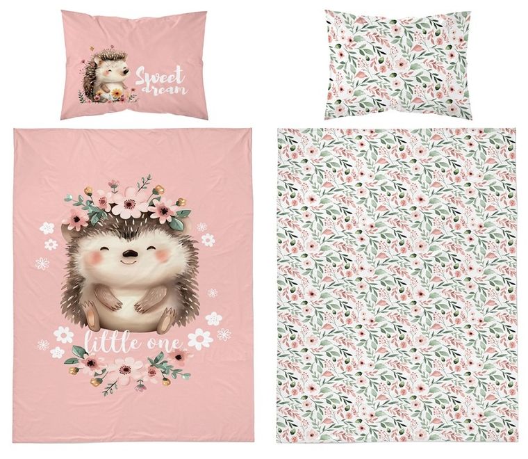 Jeż, 2-częściowy komplet pościeli dziecięcej, 90-120 cm