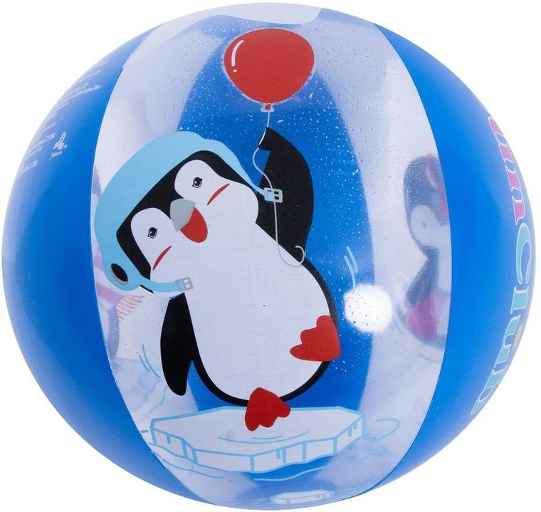 Jilong, dmuchana piłka plażowa, pingwin, 50 cm