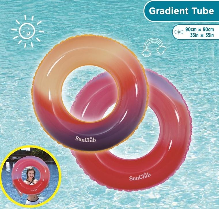 Jilong, kółko do pływania, gradient czerwień, 90 cm