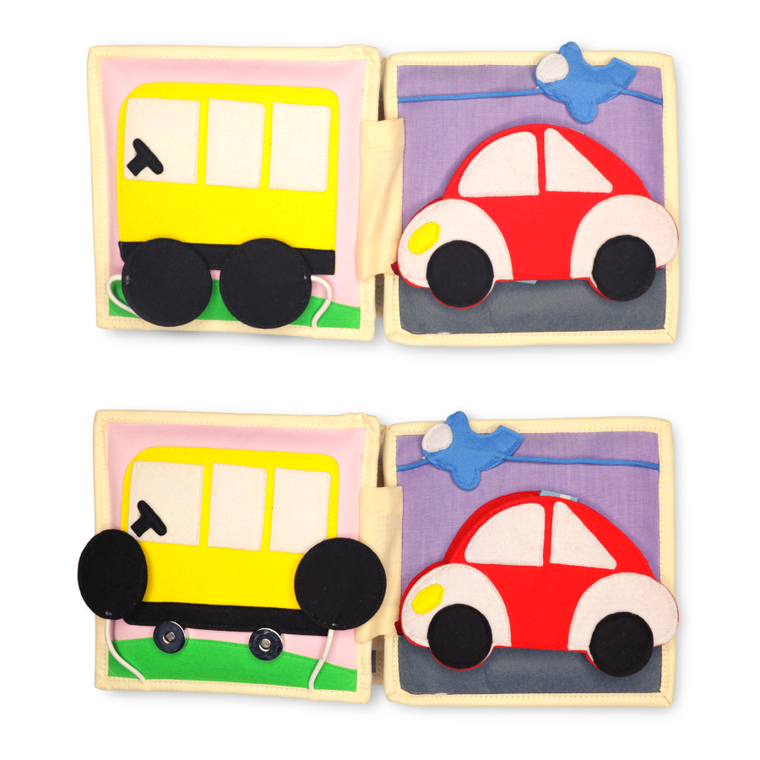 Jolly Designs. Rakieta. Książeczka sensoryczno-manipulacyjna