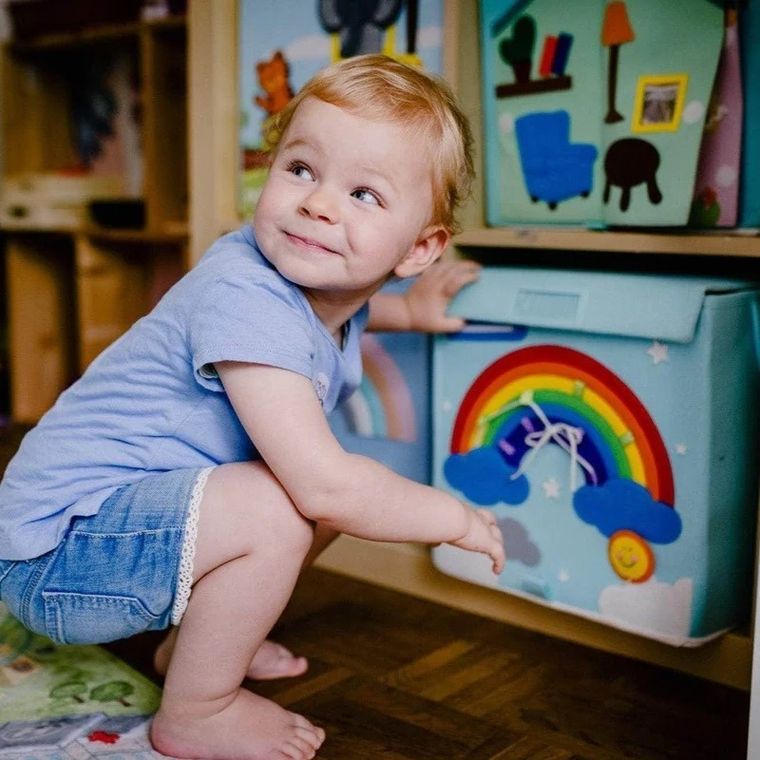 Jolly Designs, Tęcza, pudełko na zabawki