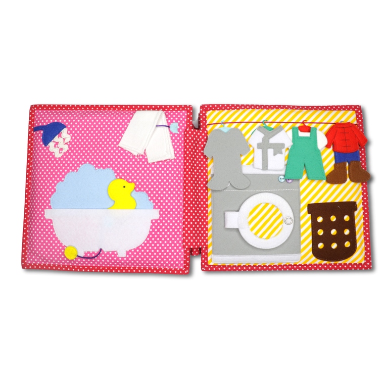 Jolly Designs. Życie domowe. Książeczka sensoryczno-manipulacyjna