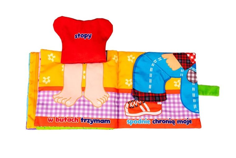 JollyBaby, Odkrywam części ciała, miękka książeczka