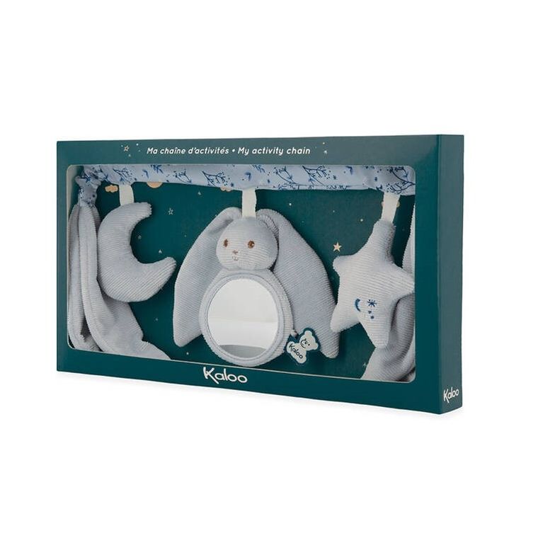 Kaloo, Lapinoo, Królik, łańcuch do wózka wielofunkcyjny, niebieski