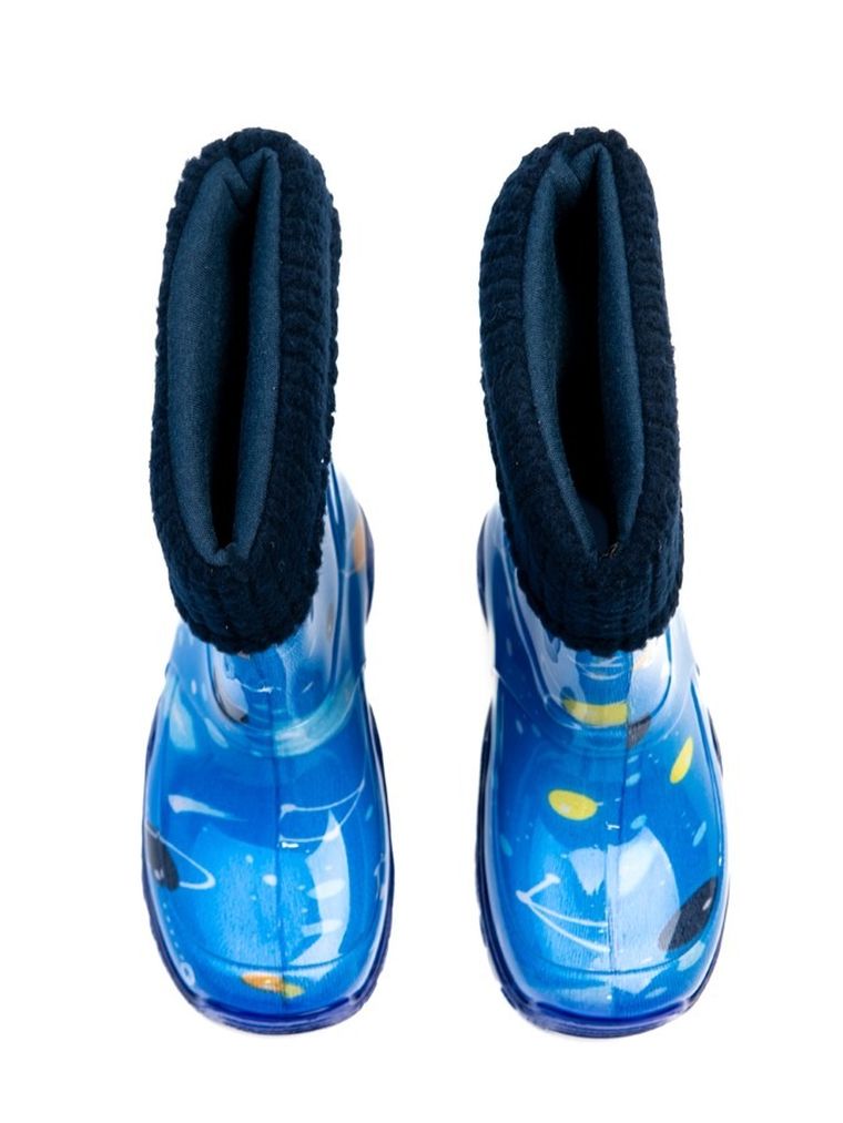 Kalosze dziecięce, ocieplane, niebieskie, Demar