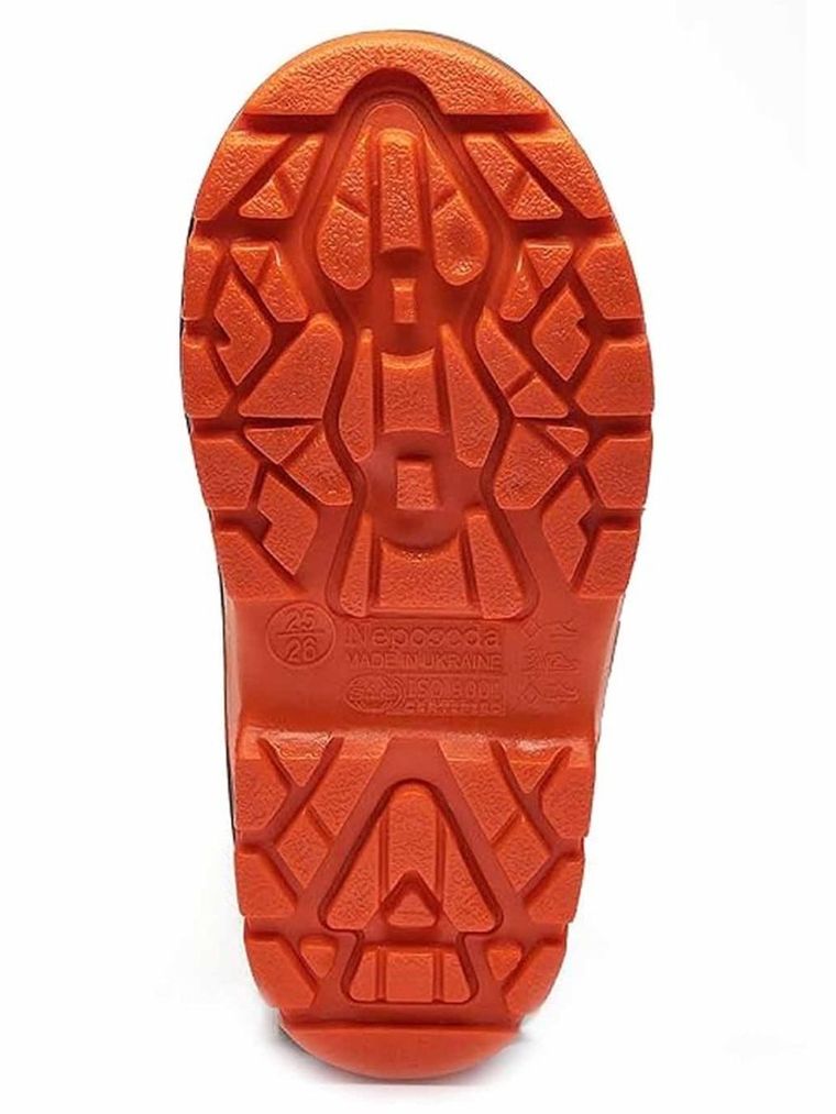 Kalosze dziecięce, zielono-pomarańczowe, Realpaks