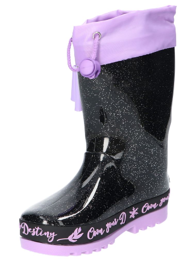 Kalosze dziewczęce, czarne, American Club