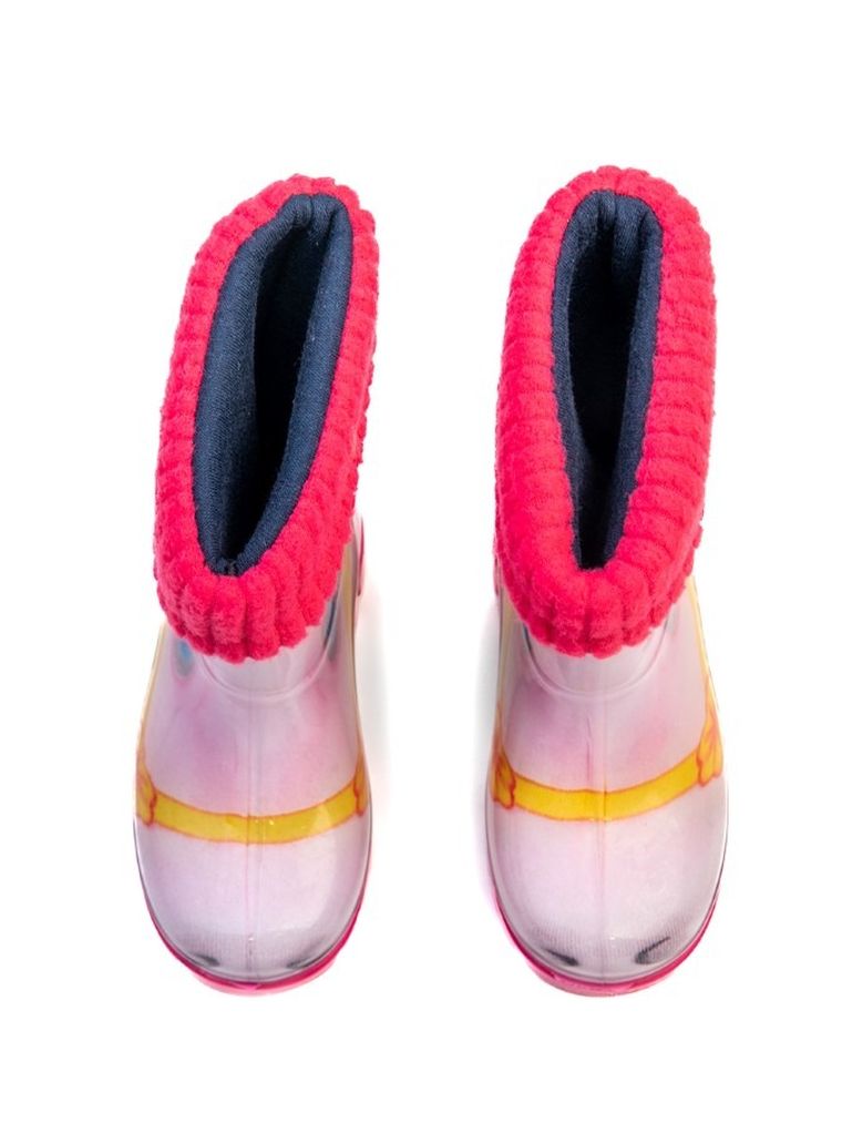 Kalosze dziewczęce, ocieplane, mix, Twister Lux Print, Demar