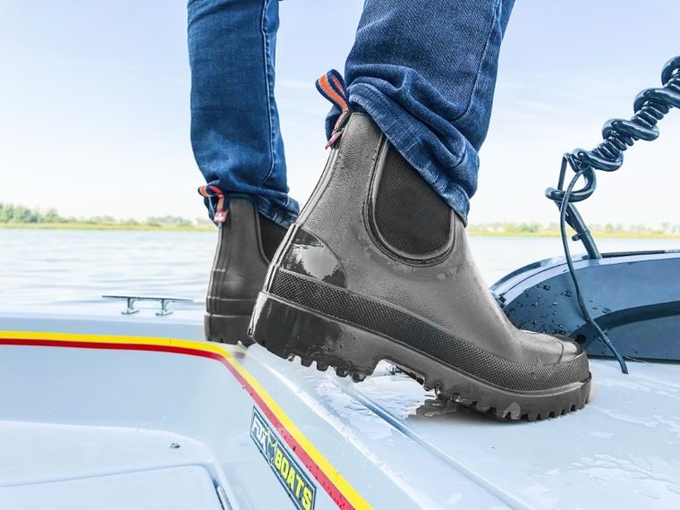 Kalosze męskie, czarne, Chuck, Lemigo