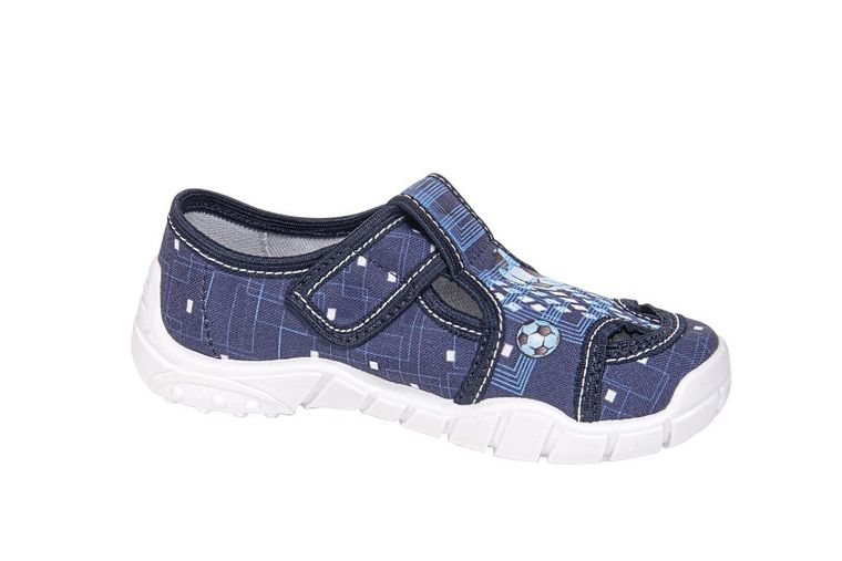 Kapcie chłopięce, granatowe, Adaś, Vi-GGa-Mi