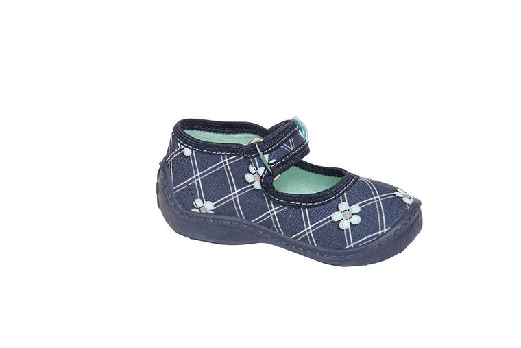 Kapcie dziewczęce, granatowe, Emma, Vi-GGa-Mi
