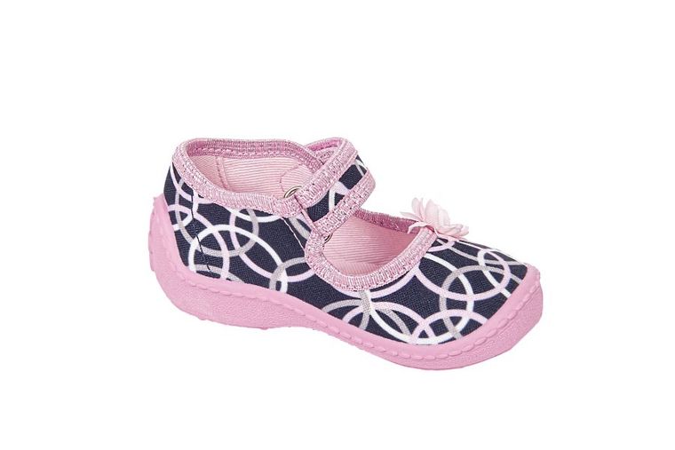 Kapcie dziewczęce, granatowe, Tola, Vi-GGa-Mi