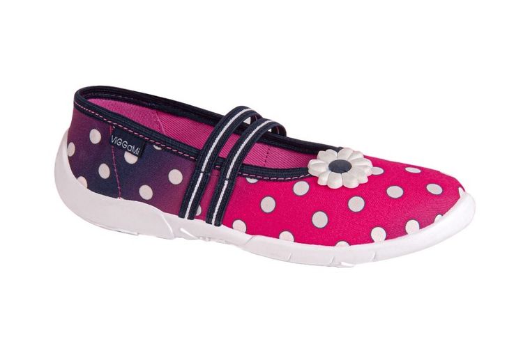 Kapcie dziewczęce, różowe, Nikola, Vi-GGa-Mi