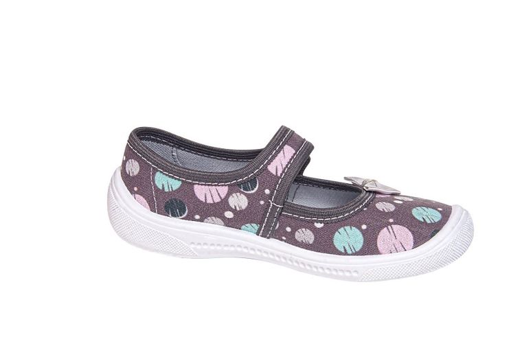 Kapcie dziewczęce, szare, Aneta, Vi-GGa-Mi