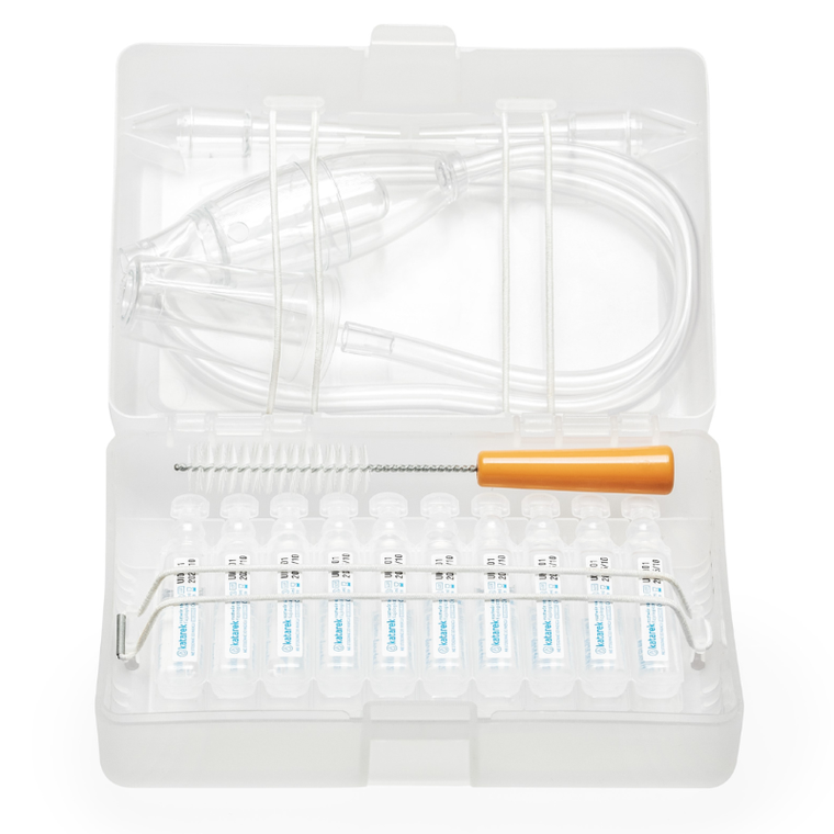 Katarek, Complete Secure+, zestaw na katar, aspirator do nosa + roztwór soli fizjologicznej 0,9%, 20-5 ml