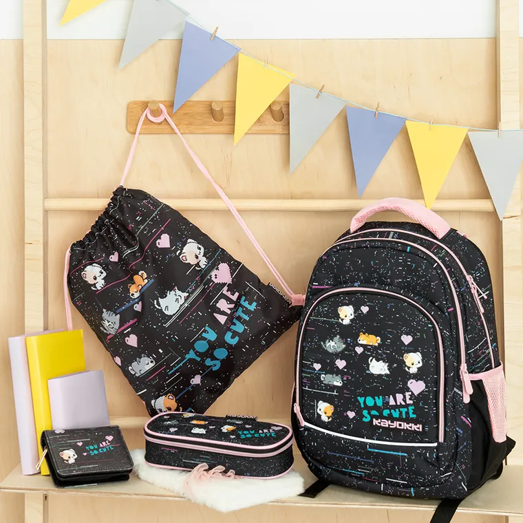 Kayokki, piórnik, owalny, Cute zwierzątka