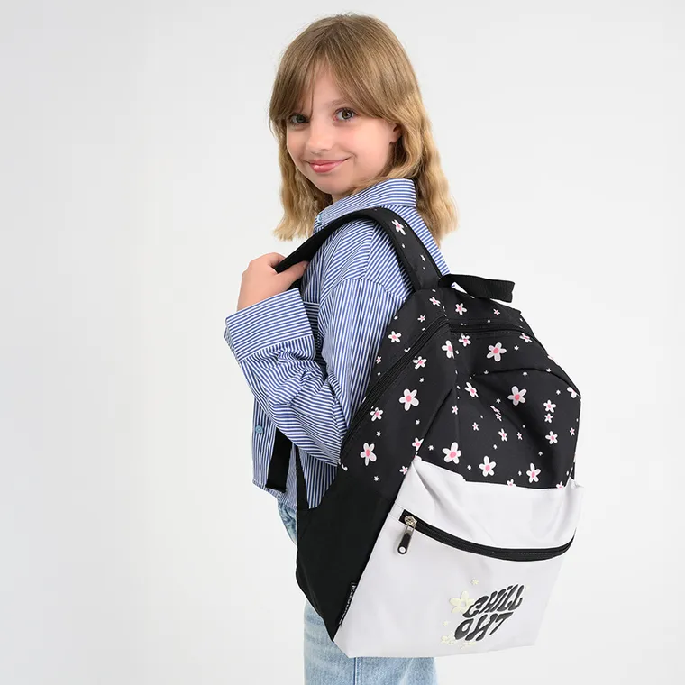 Kayokki, plecak szkolny, 1-komorowy, Kwiaty