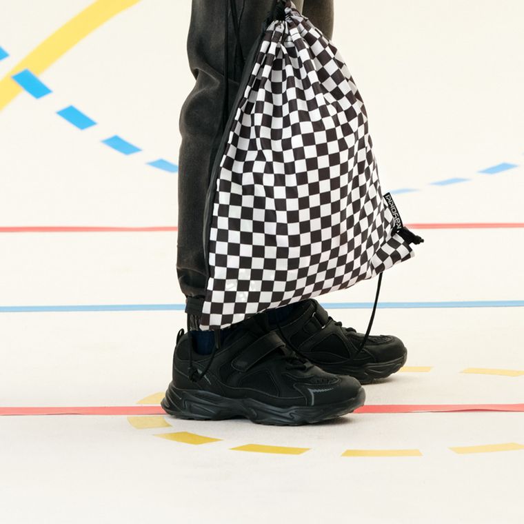 Kayokki, worek sportowy, Szachownica, czarno-biała