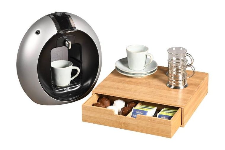 Kesper, pojemnik na kapsułki do kawy, bambus, 34-31 cm