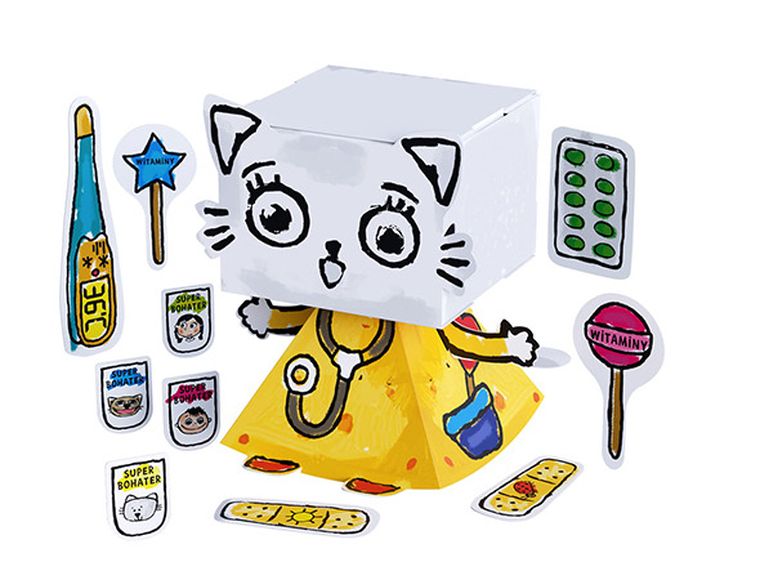 Kicia Kocia u lekarza. Kolorowanka 3D Creative Head