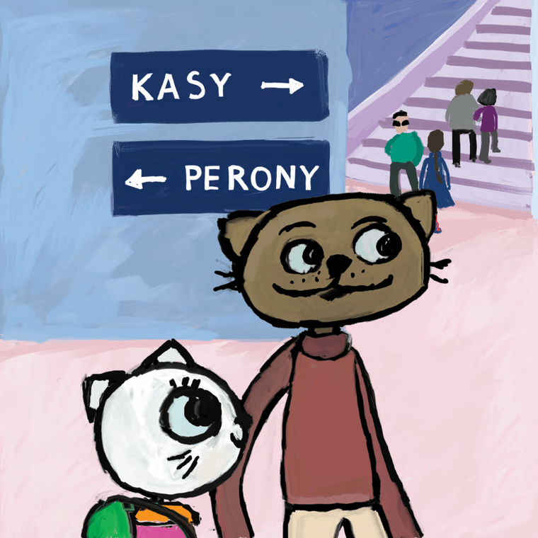 Kicia Kocia w pociągu