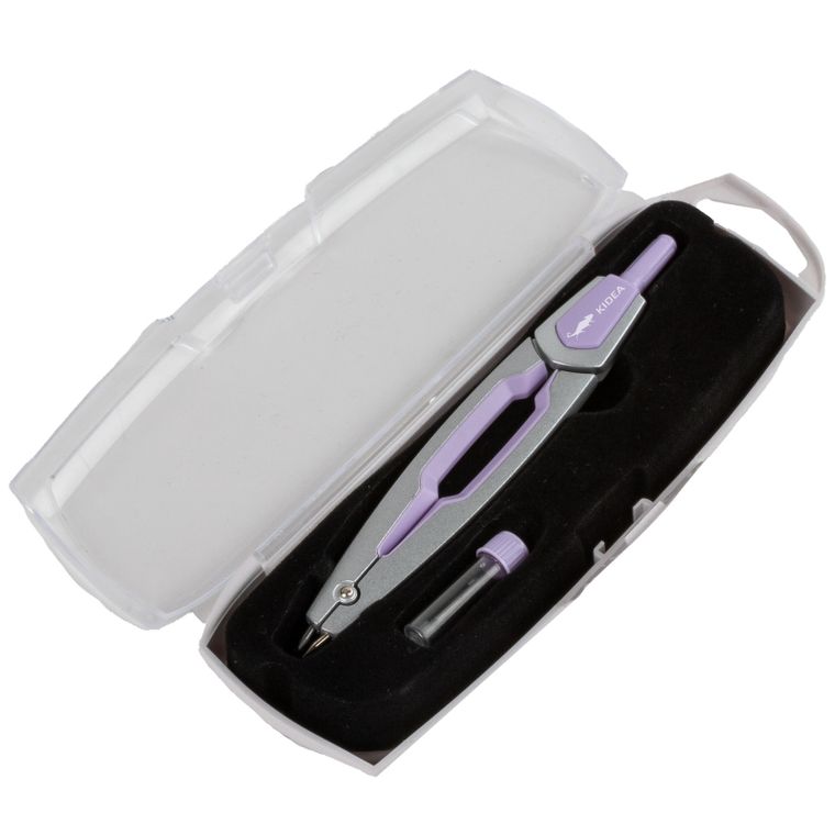 Kidea, cyrkiel w etui, fioletowy