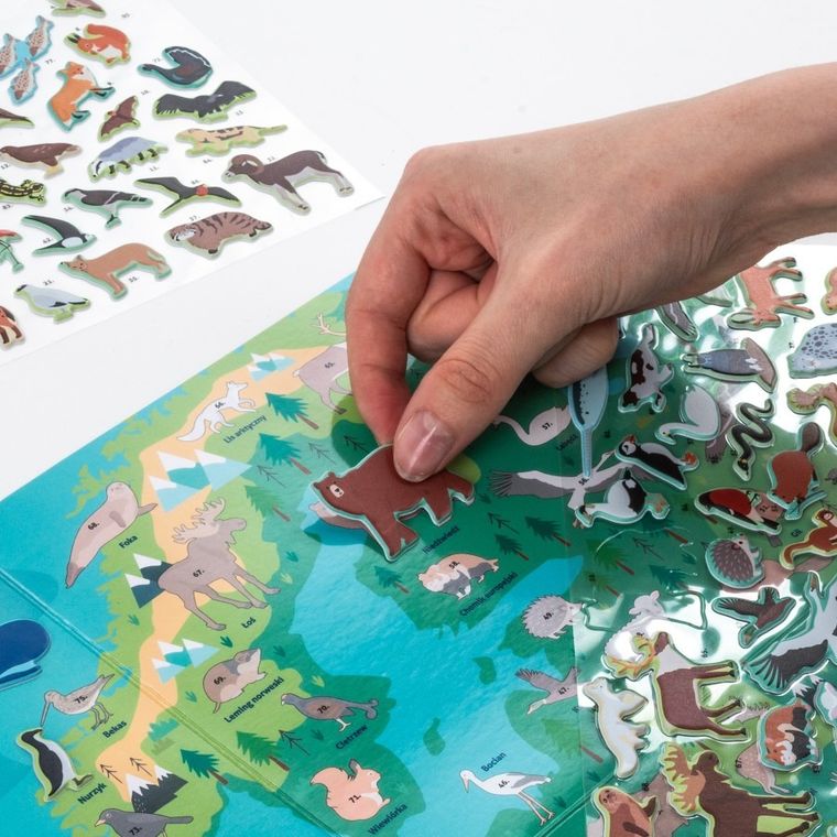 Kidea, Gdzie one żyją? Zwierzęta Europy, wyklejanka + gra