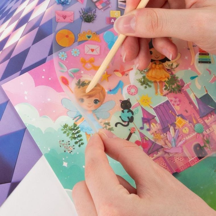 Kidea, kalkomania, zestaw kreatywny, wróżki
