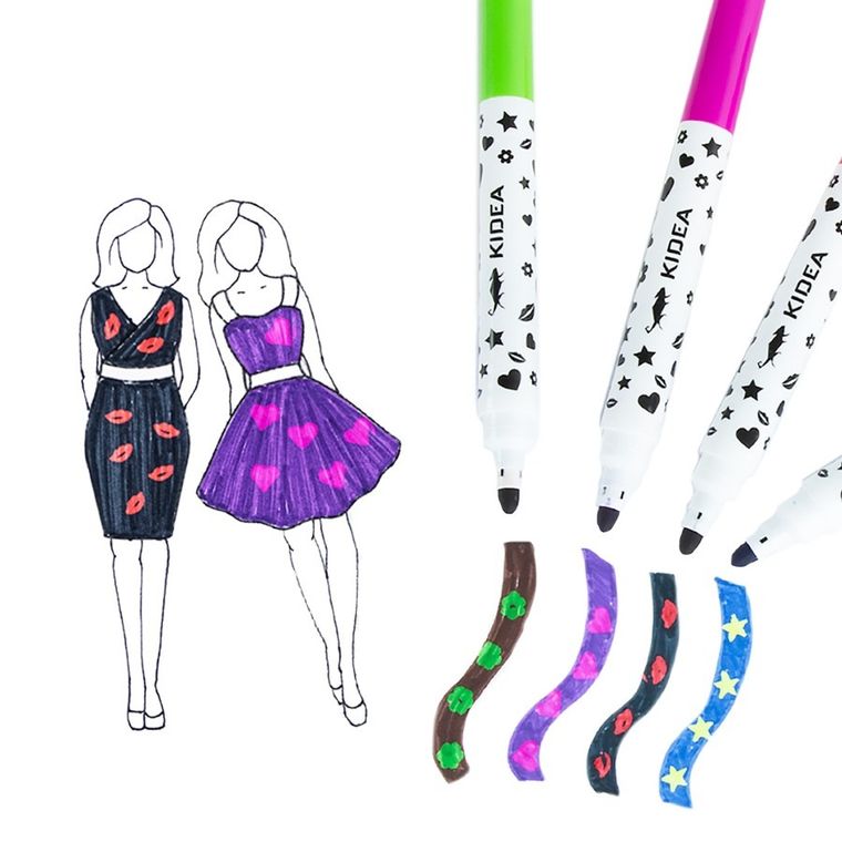 Kidea, magiczne flamastry ze stempelkami