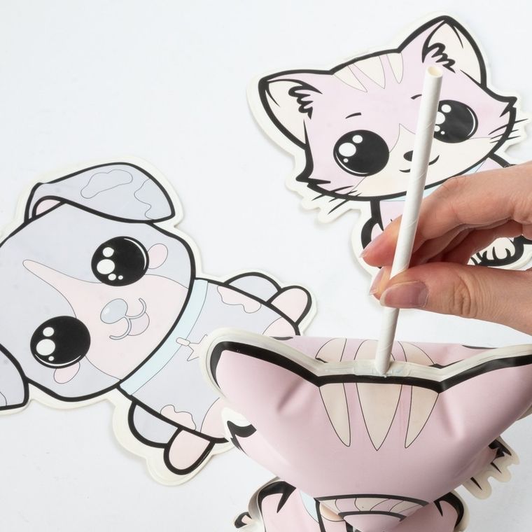 Kidea, Magiczne zwierzaki 3D malowane wodą, zestaw kreatywny