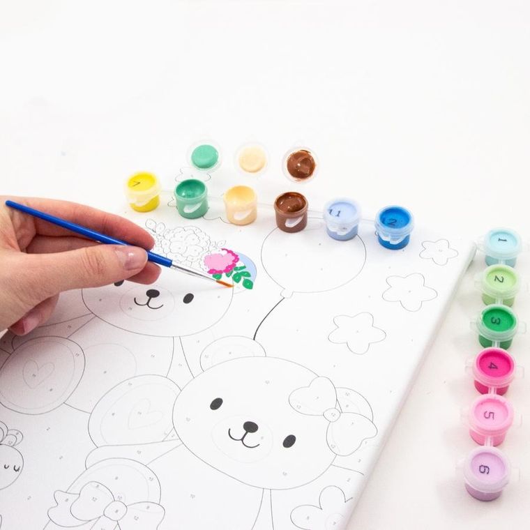 Kidea, malowanie po numerach misie