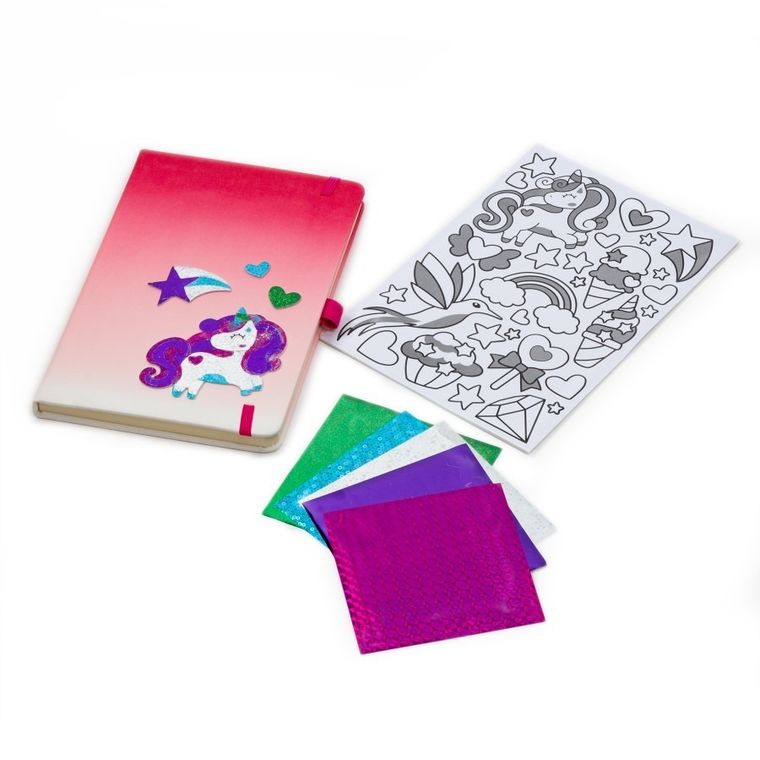 Kidea, metaliczne naklejki, zestaw kreatywny, Unicorn