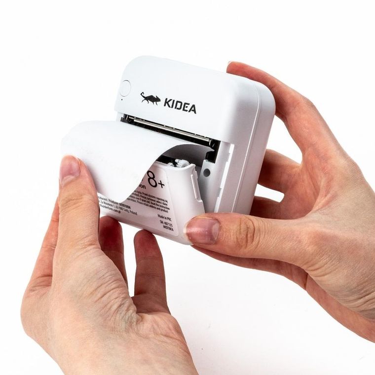 Kidea, Mini drukarka termicz bluetooth, biała