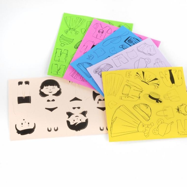 Kidea, modowe stylizacje, zestaw kreatywny z naklejkami, 80 szt.