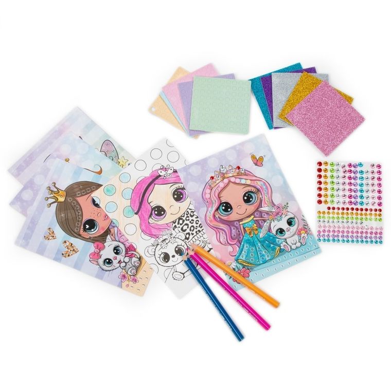 Kidea, mozaika i kolorowanka, wróżki