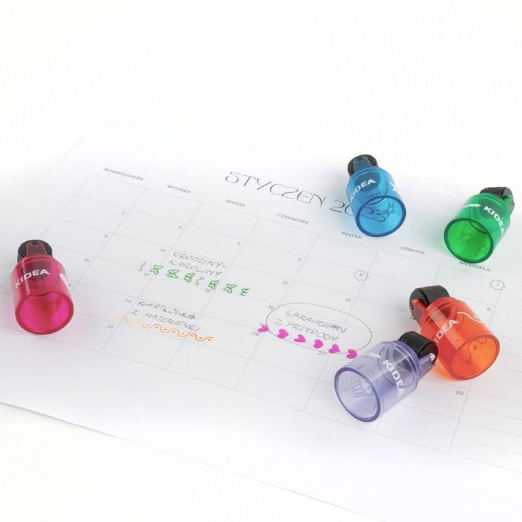 Kidea, Roller, stempelek