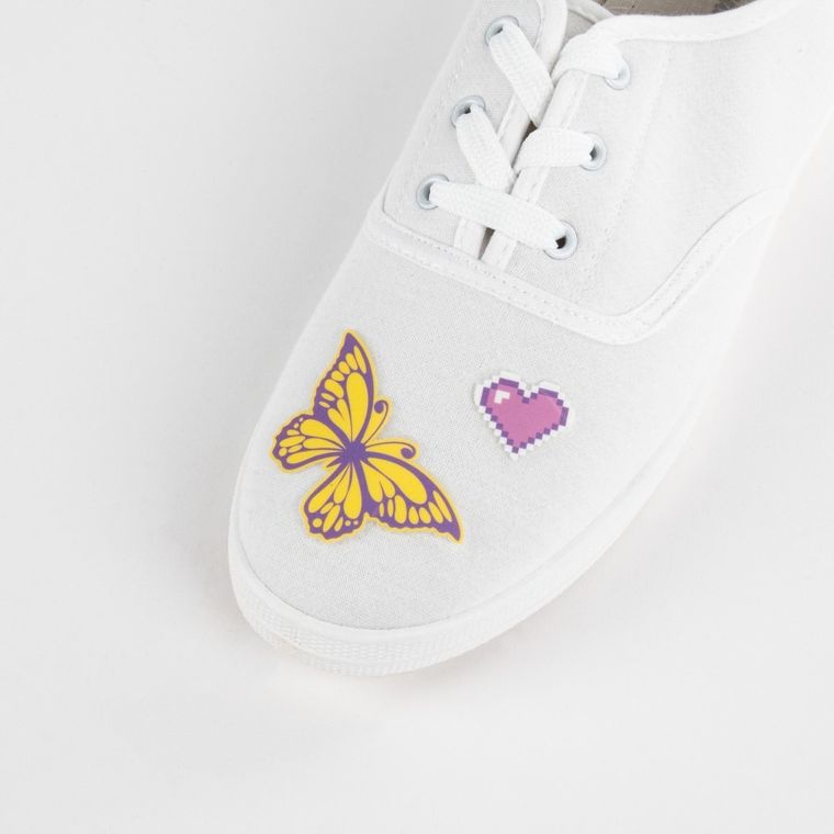 Kidea, tatuaże do obuwia, świecące w ciemności, good vibes