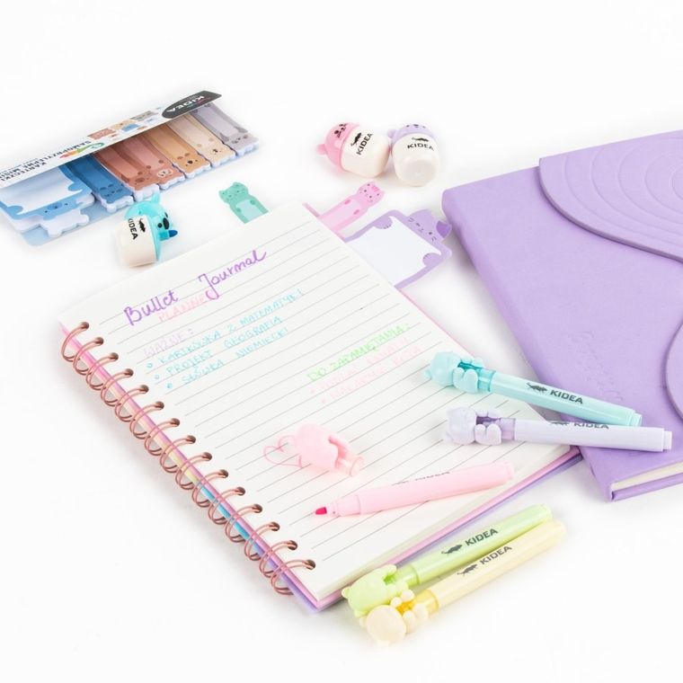 Kidea, zakreślacze, słodkie chwile, 5 kolorów