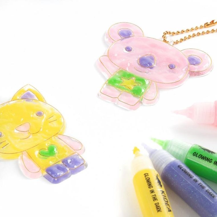 Kidea, Zawieszki świecące w ciemności, Misie, zestaw kreatywny