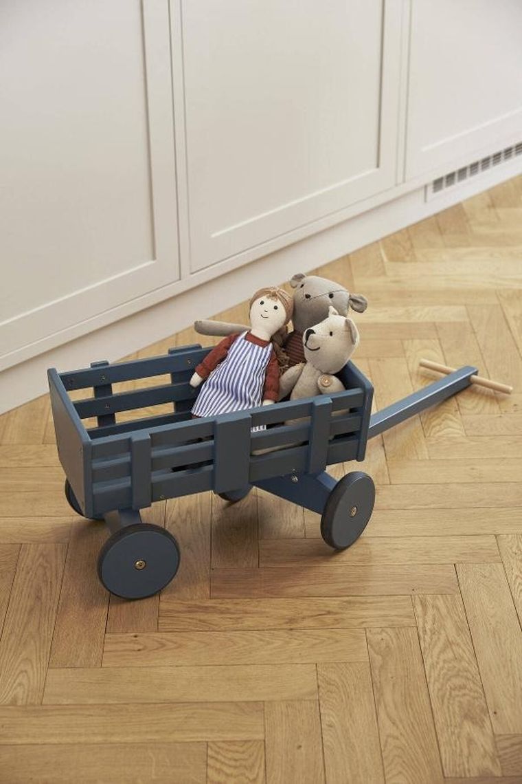 Kid's Concept, wózek na zabawki i lalki, blue