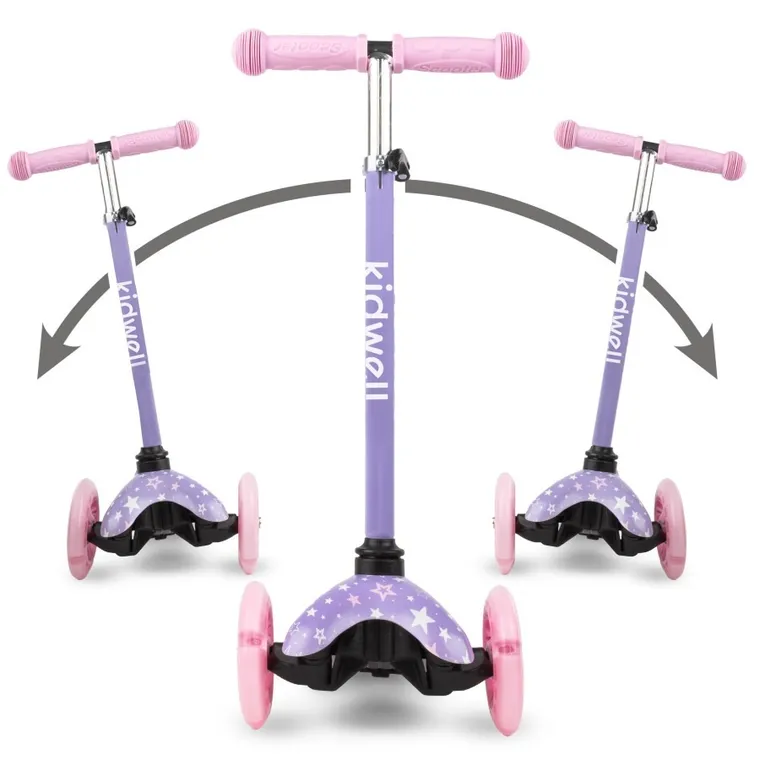 Kidwell, Uno, hulajnoga 3-kołowa LED, balansowa, stars