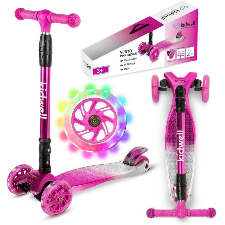 Kidwell, Vento, hulajnoga 3-kołowa, balansowa, różowa