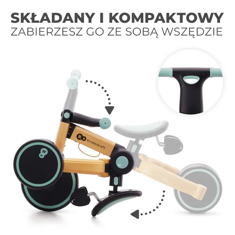Kinderkraft, 4Trike, rowerek trójkołowy, Sunflower Blue