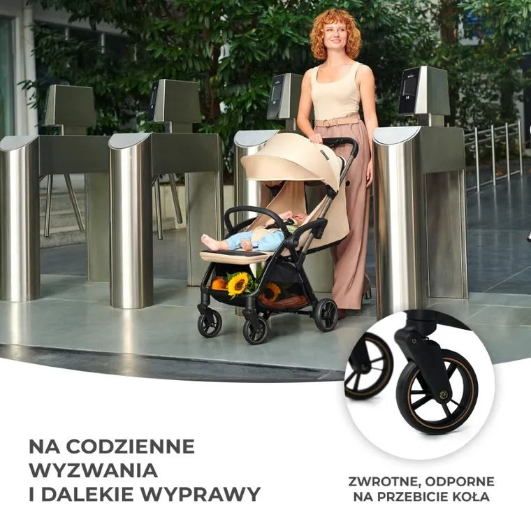 Kinderkraft, Apino, wózek spacerowy, Dove Grey