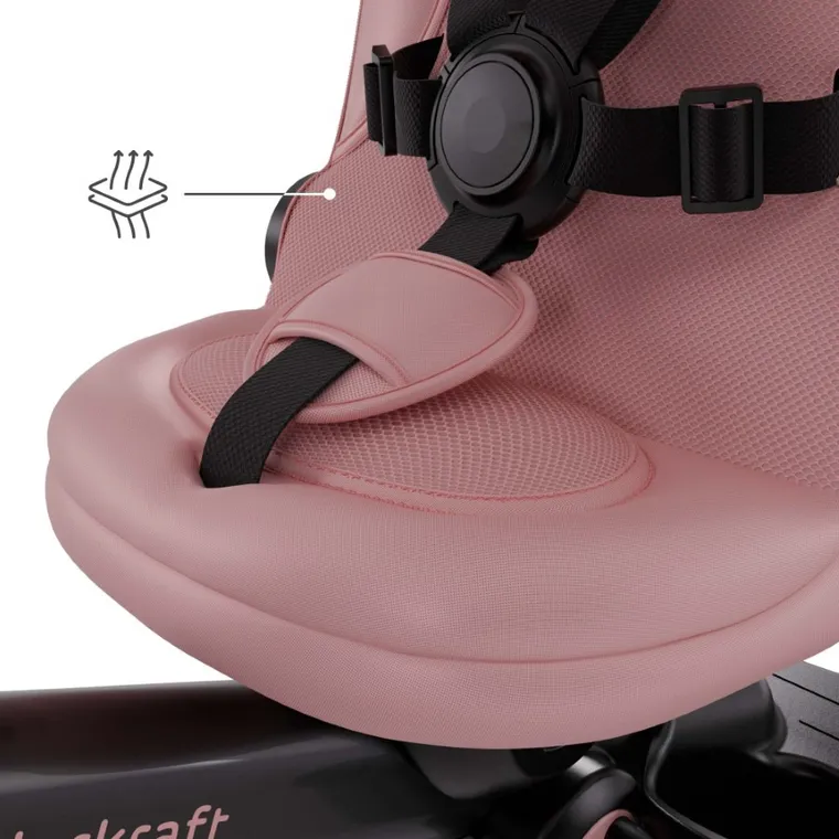 Kinderkraft, Aveo 2 Plus, rowerek trójkołowy 6w1, Pink