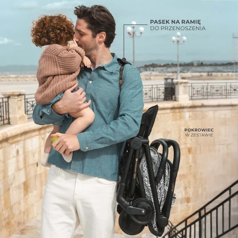 Kinderkraft, Bizuu, Pilot 2, wózek spacerowy, kabinowy, Dune Whisper